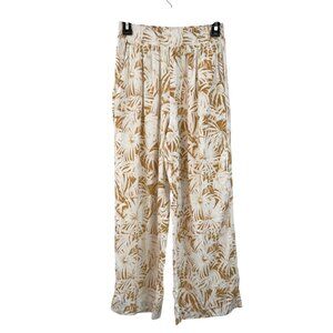 Panama Jack Linen Blend Pants Womens S Tropical Pull On Beach Used